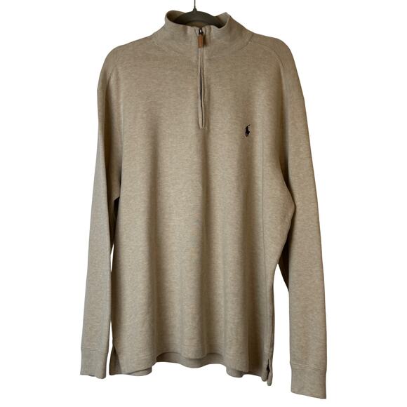 NWT Polo Ralph Lauren French Rib Quarter-Zip Sweater - Large - Picture 3 of 8